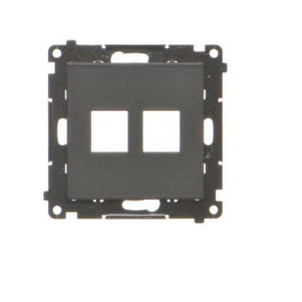 Simon 55 Pokrywa gniazd teleinformatycznych na Keystone płaska podwójna Czarny mat - przechwytywanie[140].jpg